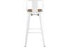 Стул барный Stool Group Tolix YD-H765E-W KD LG-02 белый глянцевый/светлое дерево фото 3