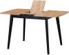 Стол Bradex Home Oslo FR 0799 Дуб Навара структурное, чёрный, раскладной фото 4