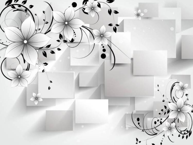 3D Фотообои Artegrafico «Монохромная композиция» GM-079 акварель