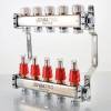 Блок коллекторный VALTEC с расход. 1х4 вых Евроконус 3/4 фото 2