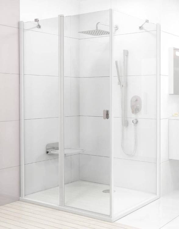 Дверь для душевого уголка Ravak CRV2-120 Transparent, профиль белый