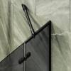 Шторка на ванну MaybahGlass MGV-659-6 69x140, поворотная, стекло графит 6 мм, профиль черный фото 4