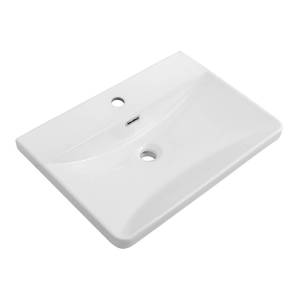 Раковина BelBagno BB-8076-3-60 60 см, белая глянцевая