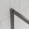 Душевой уголок Veconi Evo 300 GR профиль графит брашинг, стекло прозрачное, 80x80x195 фото 5