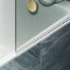 Шторка на ванну MaybahGlass MGV-781-3 60x140, поворотная, стекло сатин 6 мм, профиль золото, с полотенцедержателем фото 5