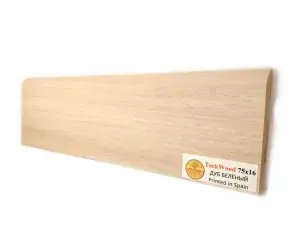 Плинтус МДФ TeckWood цветной Дуб Беленый (White Oak) 2150х75х16