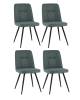 Набор из 4 стульев Stool Group Hedd OS-2451-1 Lumos-78 DUAL X4 зеленые
