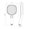 Душевая лейка Milardo Ideal Spa 3F ILS3FB0M18 черный матовый фото 4