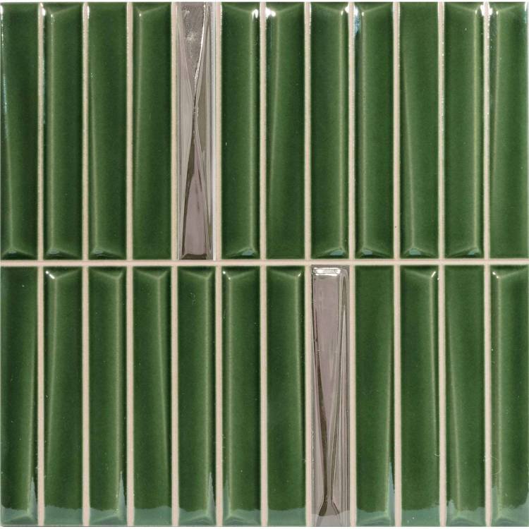 Декор Monopole Melody Royal Green Gold Decor 20x20