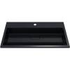 Раковина Uperwood Barsa 3939193463 80 см, черная глянцевая