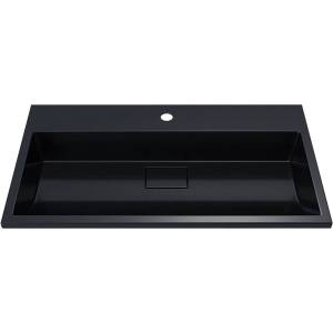 Раковина Uperwood Barsa 3939193463 80 см, черная глянцевая