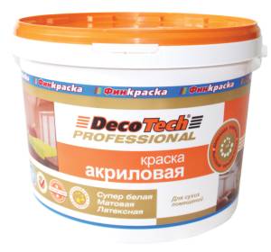 Краска DecoTech Акриловая 2.7 л