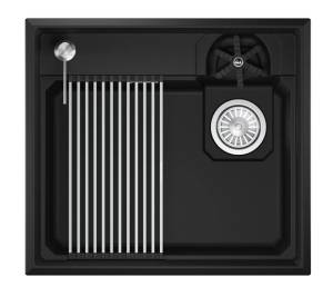 Мойка кухонная Granula Kitchen Space Rinzer 5807R черный, 58x52
