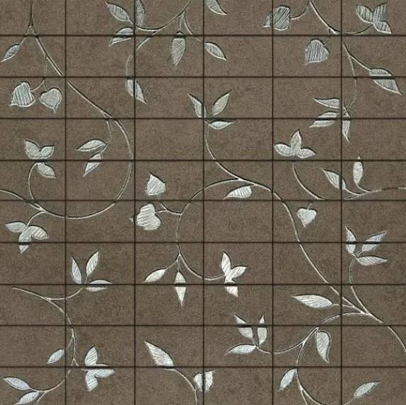 Мозаика Italgraniti Urbana UR064MA Antrachite Mosaico Fiore Nat Ret 45x45
