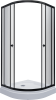 Душевой уголок Triton Альфа-Блэк Щ0000054223 90x90