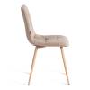 Стул Tetchair Chilly (mod. JSC-220) 24349 бежевый, натуральный, велюр фото 2