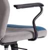 Кресло компьютерное Tetchair Aviator 21645 флок, ткань, синий, серый фото 7
