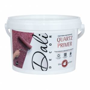 Грунтовка адгезионная Dali-Decor Quartz Primer акриловая белая 12 кг