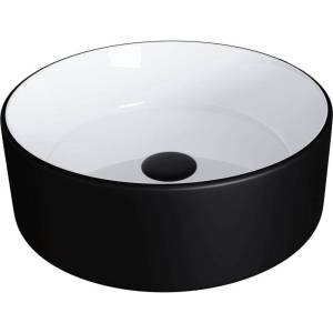 Раковина Grossman GR-4040BW 35 см, черно-белая