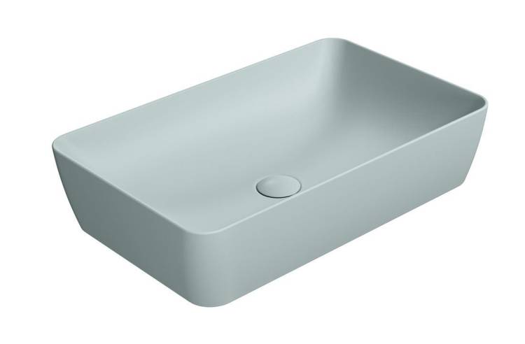 Раковина GSI Nubes 903615 голубой матовый, 60x38