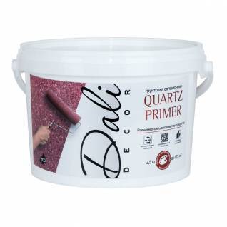 Грунтовка адгезионная Dali-Decor Quartz Primer акриловая белая 12 кг