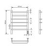 Полотенцесушитель электрический Comfysan Puro 012793 EC-6 60/40 хром фото 3