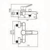 Смеситель для ванны Maretti Elena EA22RF163 хром фото 2