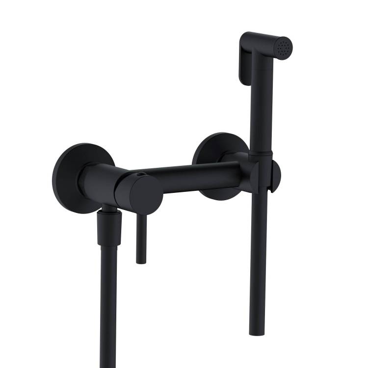 Гигиенический душ RGW Shower Panels 581408215-04 черный, со смесителем