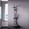 Душевая стойка Damixa Scandinavian Pure 936760300 с ТМС смесителем полкой, чёрный фото 3