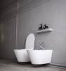Унитаз подвесной Creto Logan L3 1003-001-L3W безободковый, без сиденья, белый фото 5