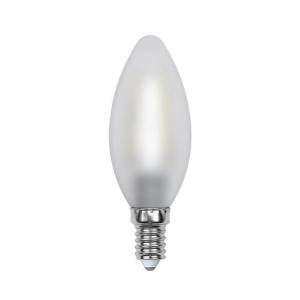 Лампа светодиодная филаментная Uniel Sky Candle LED-C35-6W/WW/E14/FR PLS02WH