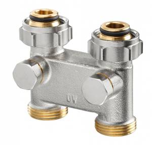 Перепускной узел подключения Oventrop прямой 3/4x3/4