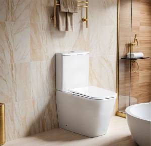 Унитаз-компакт Cerutti Spa Manlio CT10618 безободковый, сиденье микролифт, белый