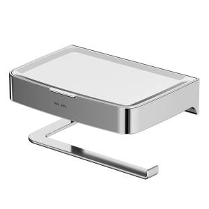 Держатель туалетной бумаги AM.PM Inspire V2.0 A50A341500 с полкой для телефона и контейнером, хром