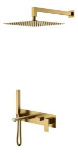 Душевой комплект Boheme Qubic 474-BR Bronze