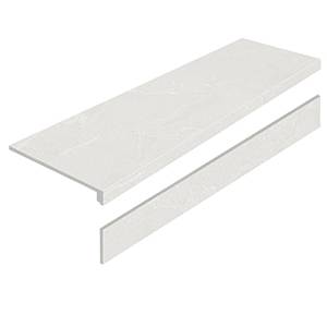 Ступень Exagres Porcelain Step L Basaltina Grey AS с подступенником 32x120
