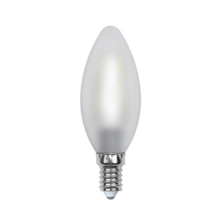 Лампа светодиодная филаментная Uniel Sky Candle LED-C35-6W/WW/E14/FR PLS02WH