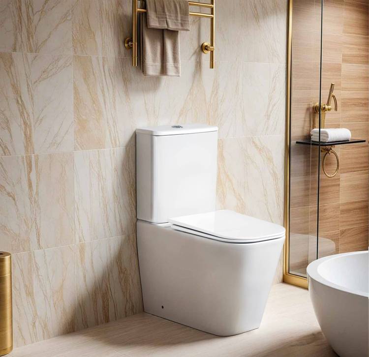 Унитаз-компакт Cerutti Spa Manlio CT10618 безободковый, сиденье микролифт, белый