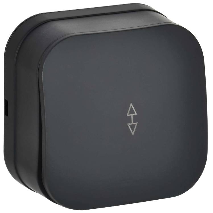 Выключатель 1-клавишный проходной IEK Glory EVH12-K02M-10 черный матовый