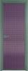 Межкомнатная дверь Profil Doors 1 AX цвет профиля Зеленый воск, стекло безопасное 6 мм мору фиолетовое 800x2000