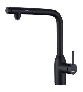 Смеситель для кухни Paulmark Viper Vi213105-AN с выдвижным изливом, антрацит