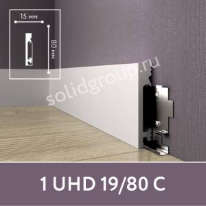 Плинтус под покраску Solid UHD19/80С 2400х80х15
