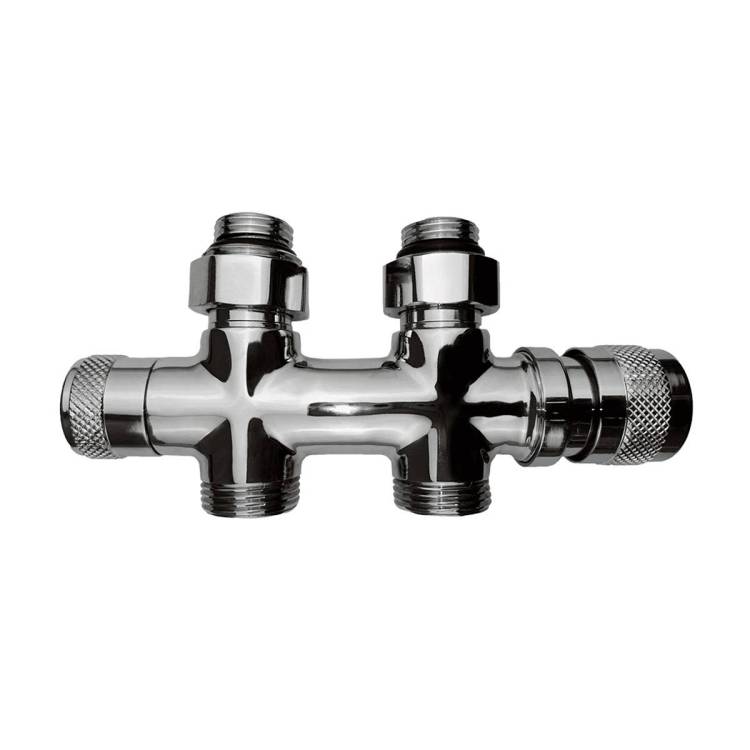 Узел нижнего подключения Primoclima Armature Lunar PCART889AC термостатический, прямой 1/2"х3/4"Е ,хром