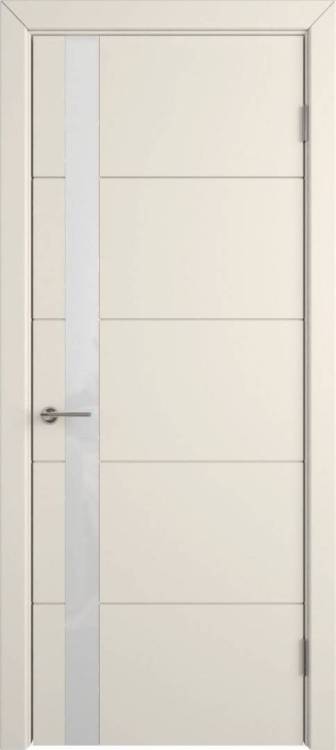 Межкомнатная дверь Владимирская Фабрика Дверей Trivia Ivory стекло White Gloss 900x2000