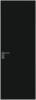 Межкомнатная дверь Profil Doors 1 AGK цвет профиля Серая ночь, стекло безопасное 4 мм монохром черный 700x2000