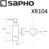 Диспенсер SAPHO X-ROUND для жидкого мыла 150 мл, настенный, хром фото 2