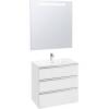Тумба с раковиной Roca The Gap 80, 3 ящика, белый глянец фото 7