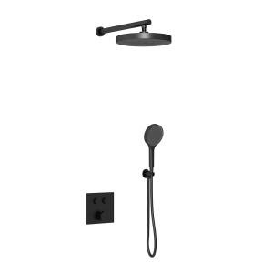 Душевой комплект Vincea Inspire VSFW-4I212MB встраиваемый, двухрежимный, черный матовый