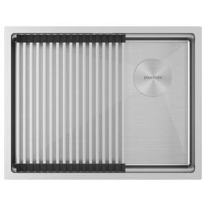 Мойка кухонная Paulmark Next-Pro 58 Uni PM705845-BS Брашированная Сталь, 58x45