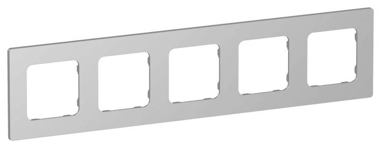 Рамка 5-постовая IEK Flite FI-M52-32-20-K47 алюминий